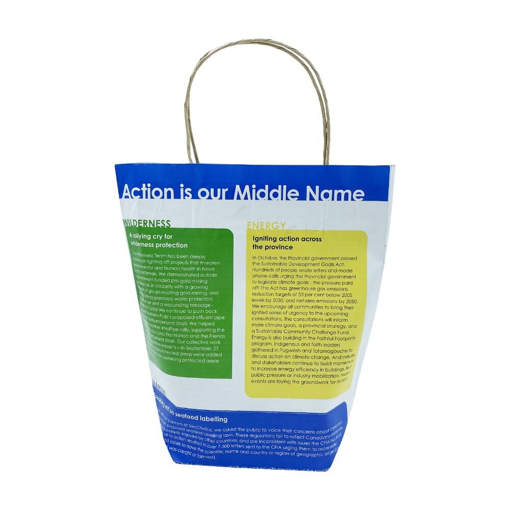 Greenii Small Handmade Newsprint Paper Bags Recyclable Paper Grocery Bags
